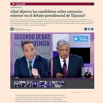 Qu dijeron los candidatos sobre comercio exterior en el debate presidencial de Tijuana?